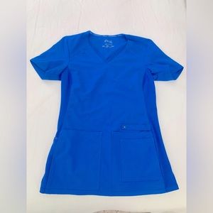 Iflex Scrubs for Women V-Neck Top XXS Royal Blue